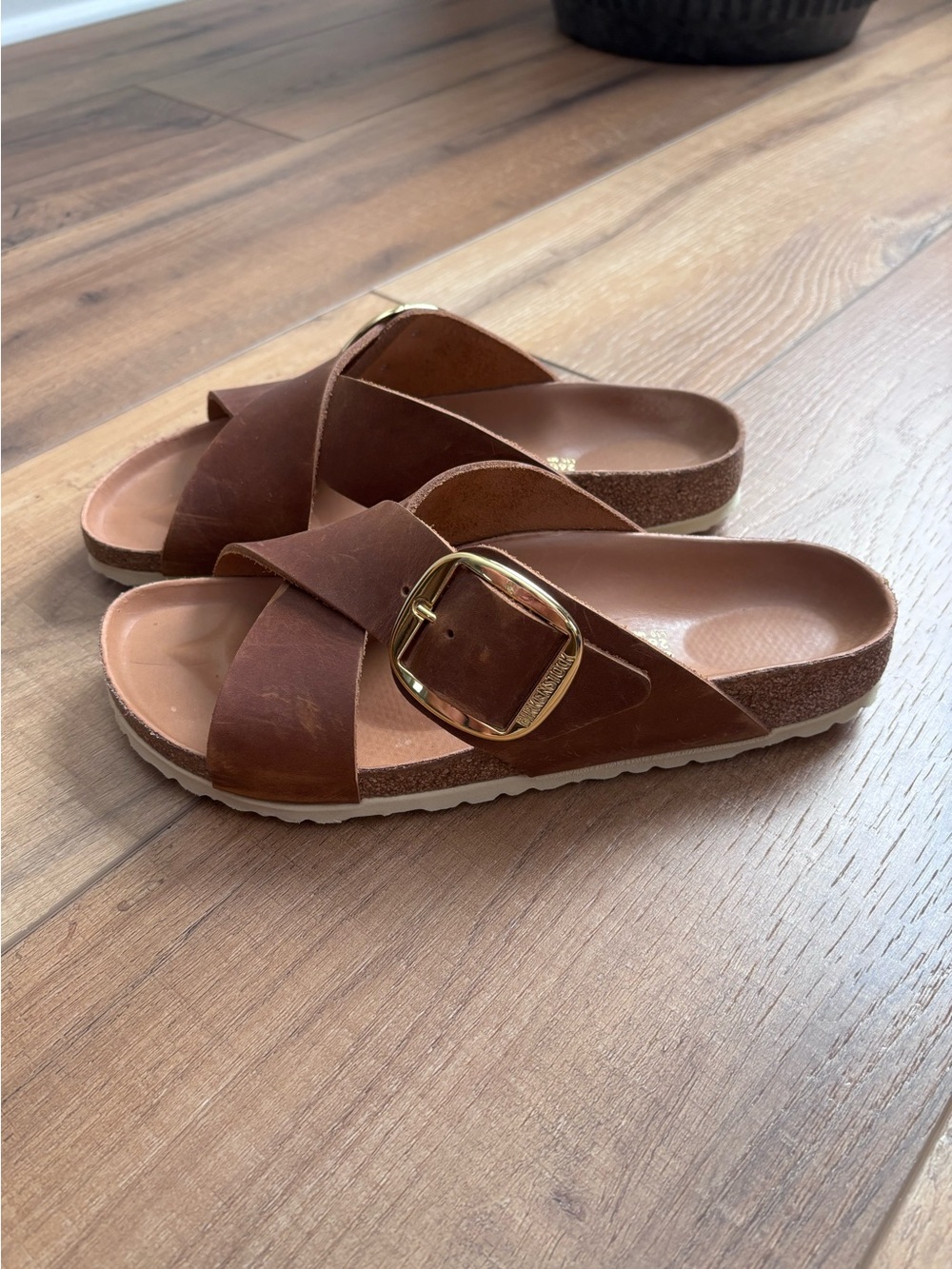Birkenstock - Siena Big Buckle in Cognac, Size 41